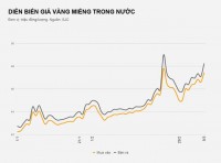 Giá vàng trong nước tăng vọt, vượt 48 triệu đồng/lượng