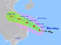 Áp thấp nhiệt đới gây sóng lớn ở vùng biển Khánh Hòa