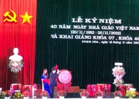 Trường Đại học Khánh Hòa: Kỷ niệm 40 năm ngày Nhà giáo Việt Nam và khai giảng khoá 7 và khoá 46