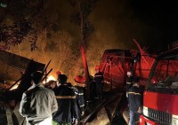 Cháy xưởng gỗ tại huyện Khánh Vĩnh, thiệt hại ước hơn 1,6 tỉ đồng