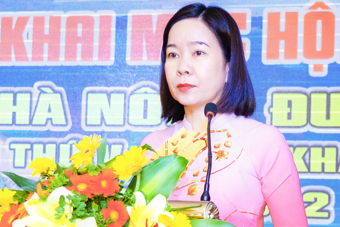 Bà Hà Hồng Hạnh - Chủ tịch Hội Nông dân tỉnh